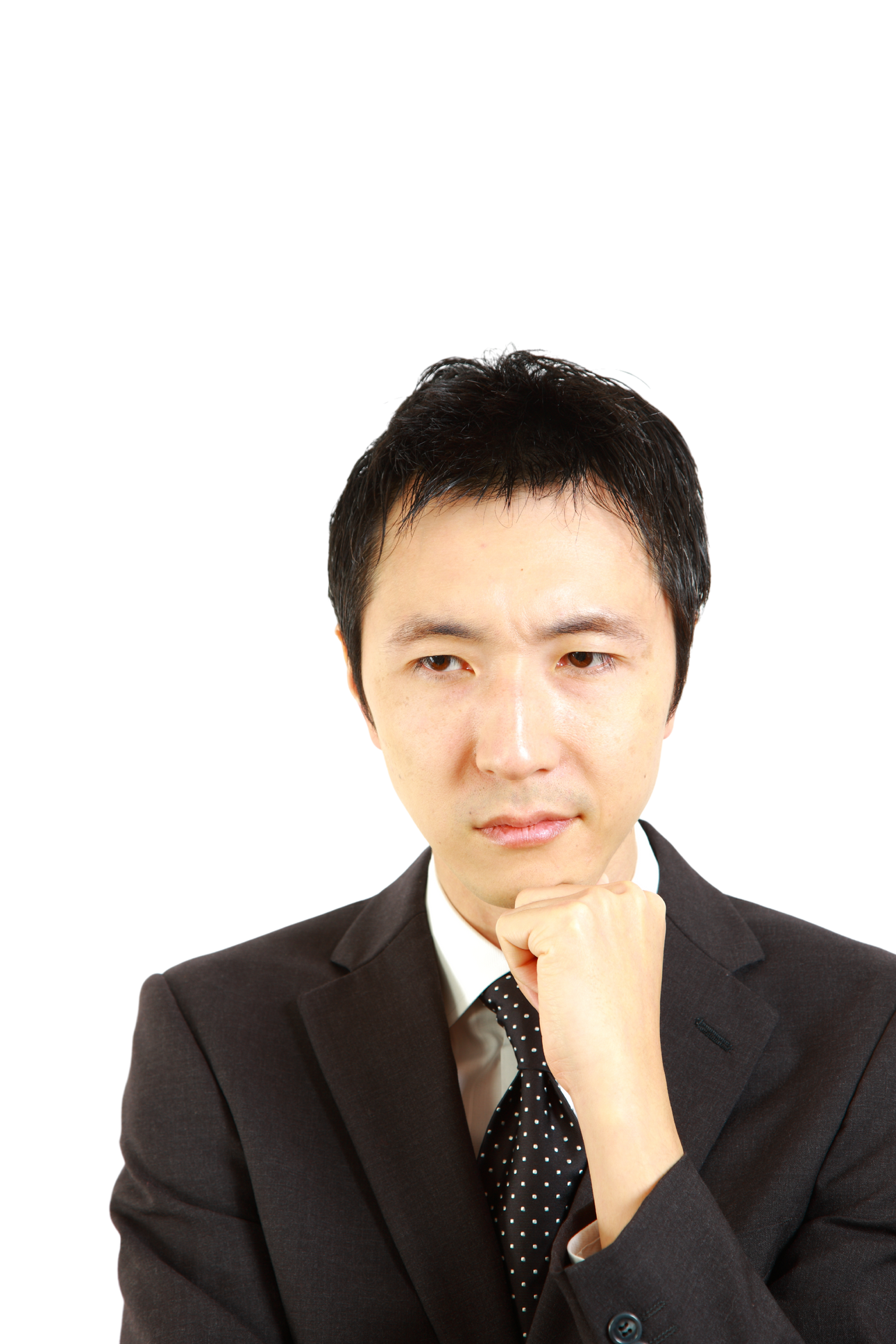 worry Japanese businessman