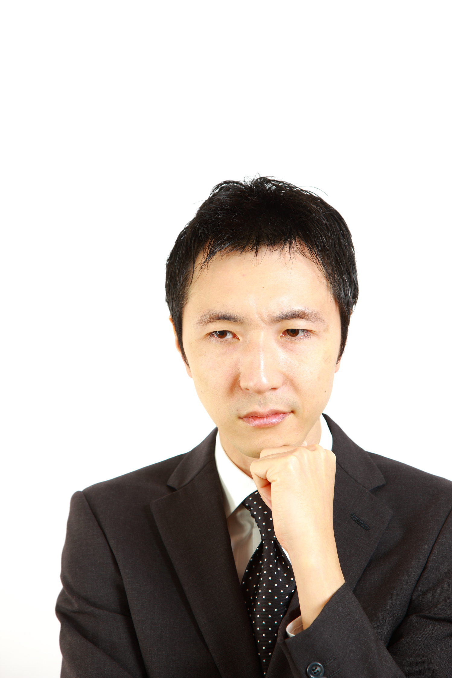 worry Japanese businessman